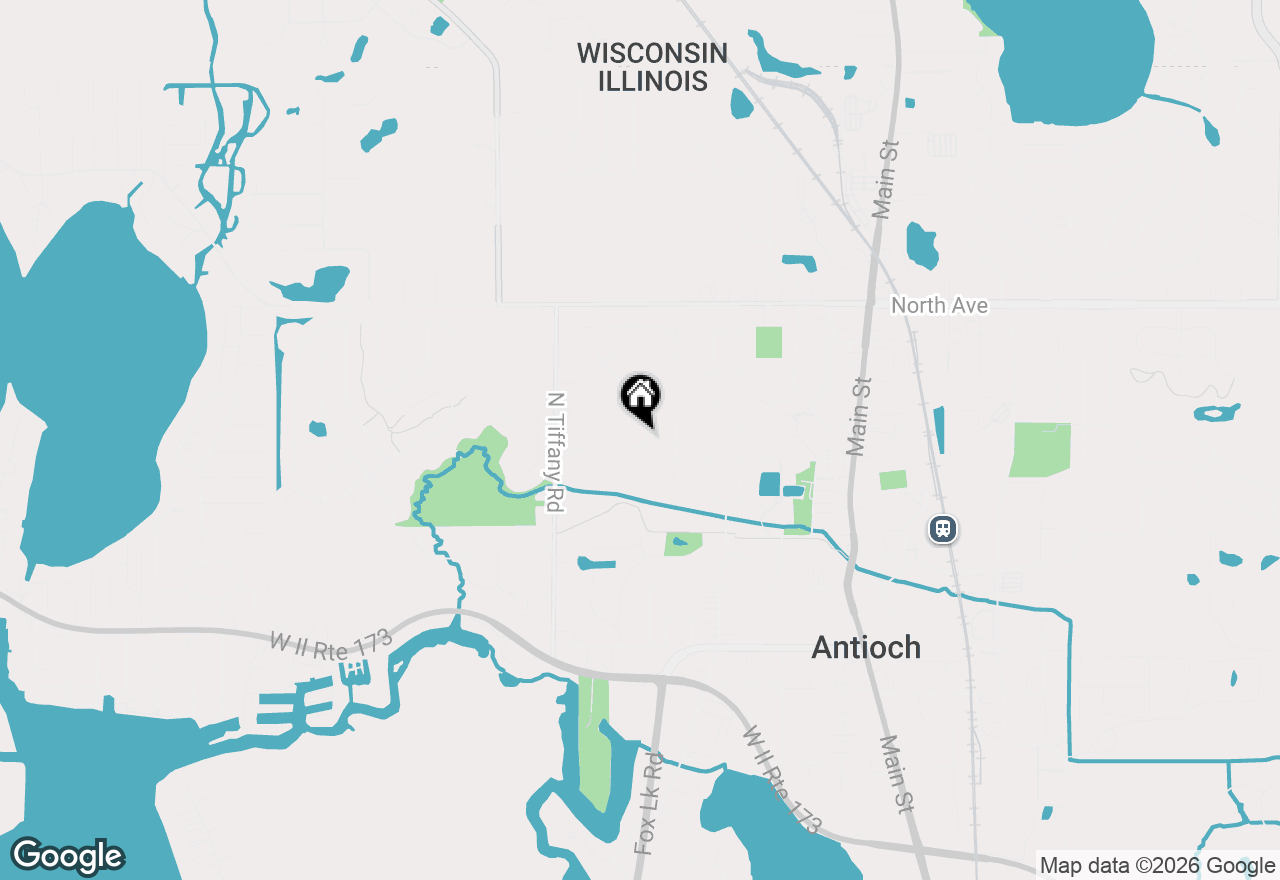Map of 615 Wood Creek Drive, Antioch, IL 60002