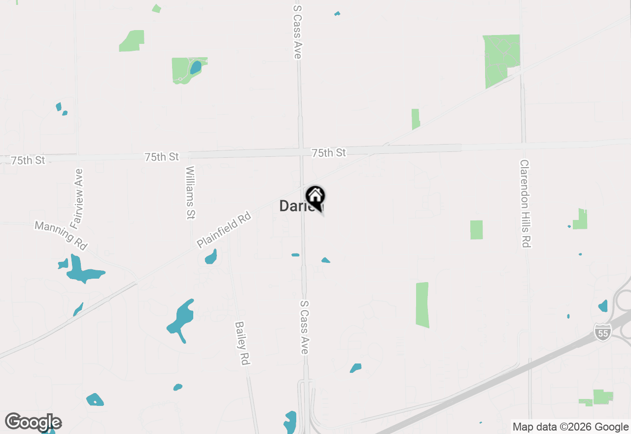 Map of (Address confidential), Darien, Illinois 60561