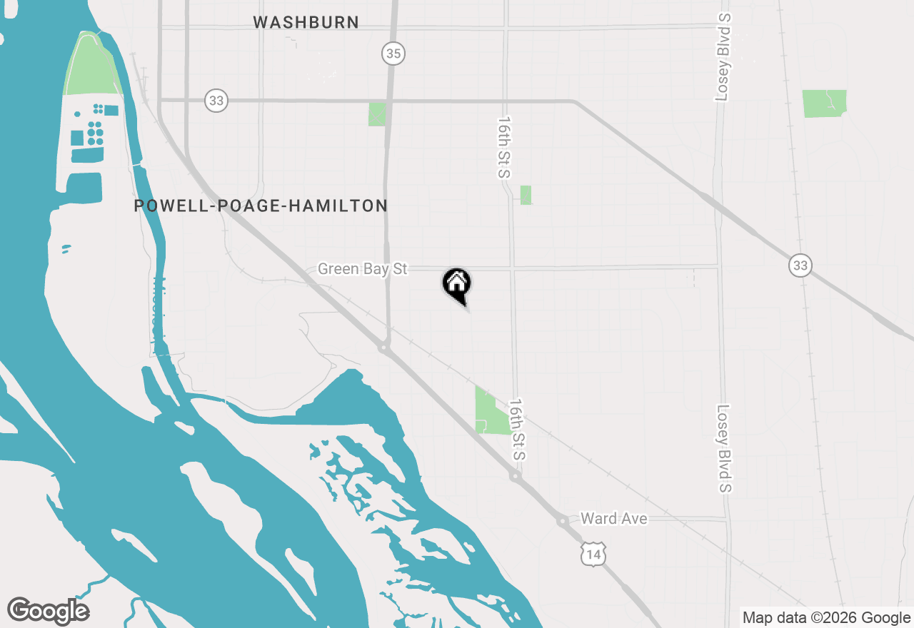 Map of 1903 14th St S, La Crosse, WI 54601