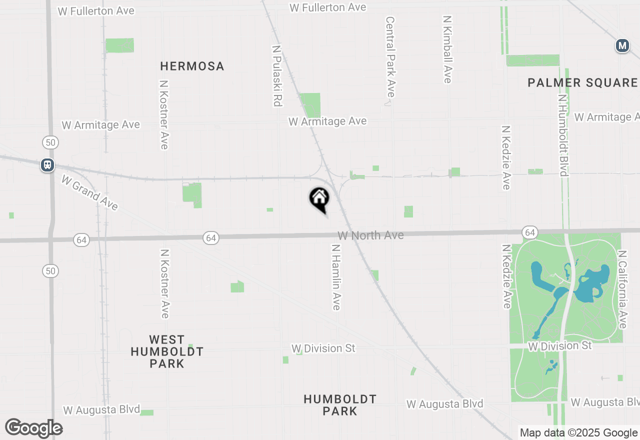 Map of 1630 N Avers Avenue, Chicago, IL 60647