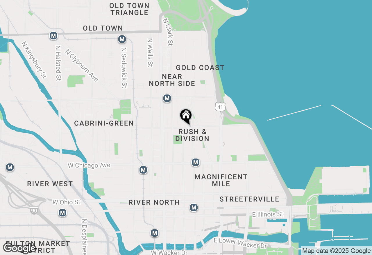 Map of 30 W Oak #15A, Chicago, IL 60610