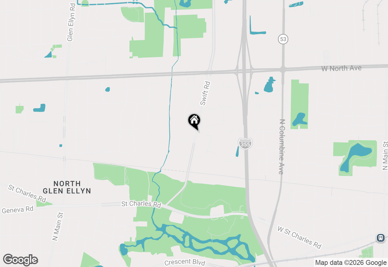 Map of 1038 Swift Road #2B, Glen Ellyn, IL 60137