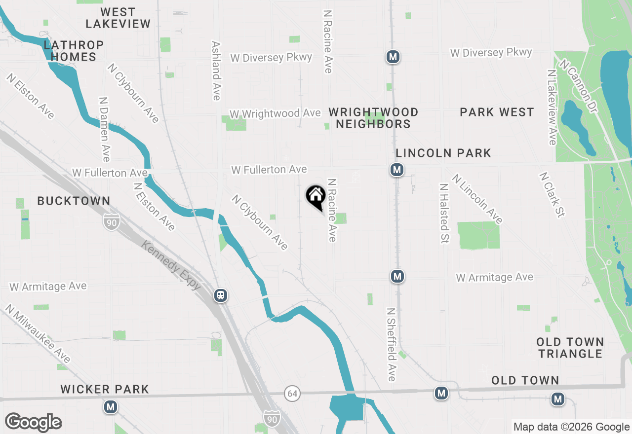 Map of 2214 N Magnolia Avenue, Chicago, IL 60614