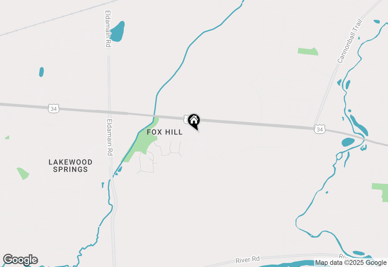 Map of 1414 Cottonwood Trail, Yorkville, IL 60560