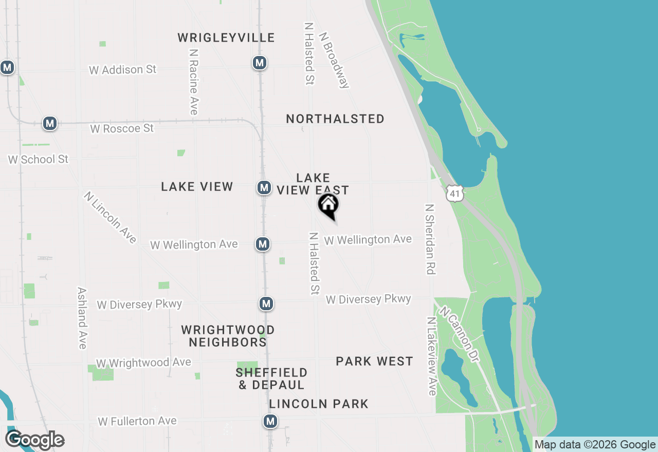 Map of 729 W Barry Avenue #1, Chicago, IL 60657