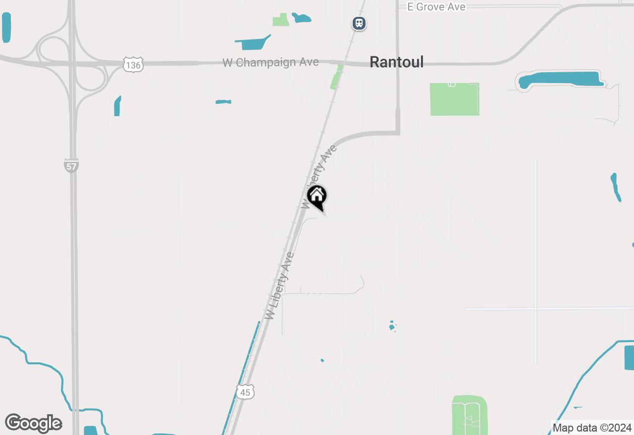 Map of 101 W Borman Drive, Rantoul, IL 61866