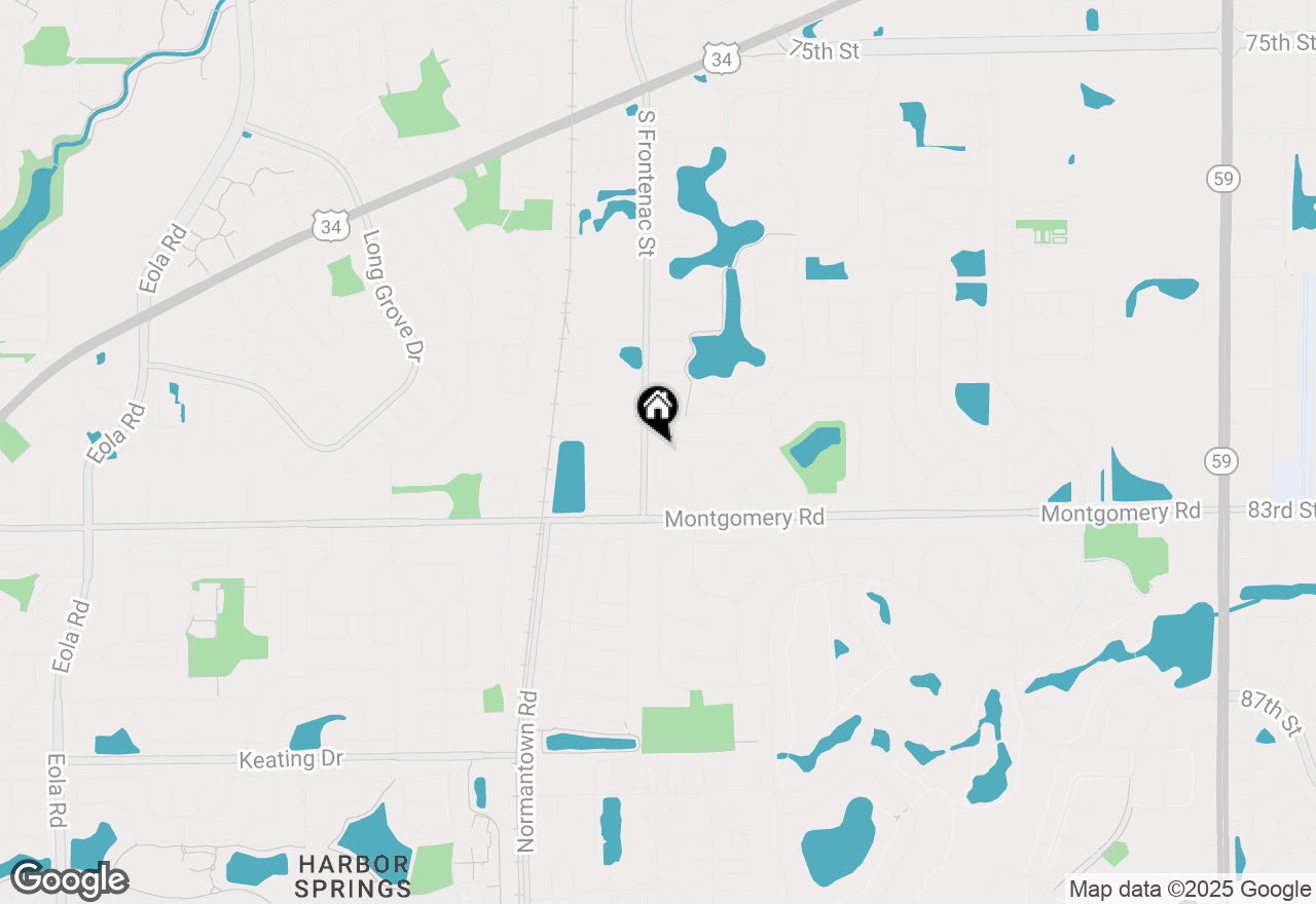 Map of 3467 Charlemaine Drive, Aurora, IL 60504