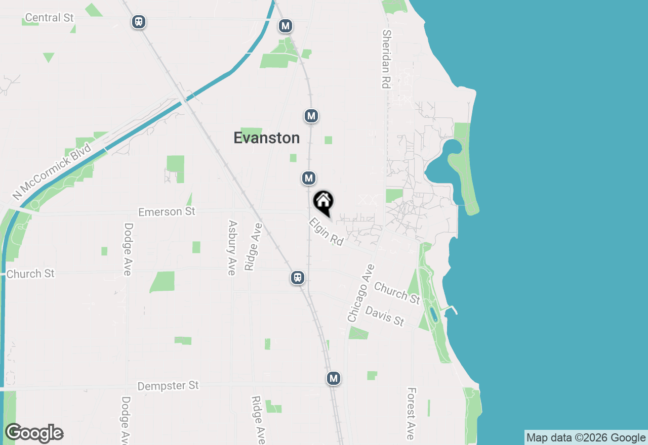 Map of 1860 Sherman Avenue #7NE, Evanston, IL 60201