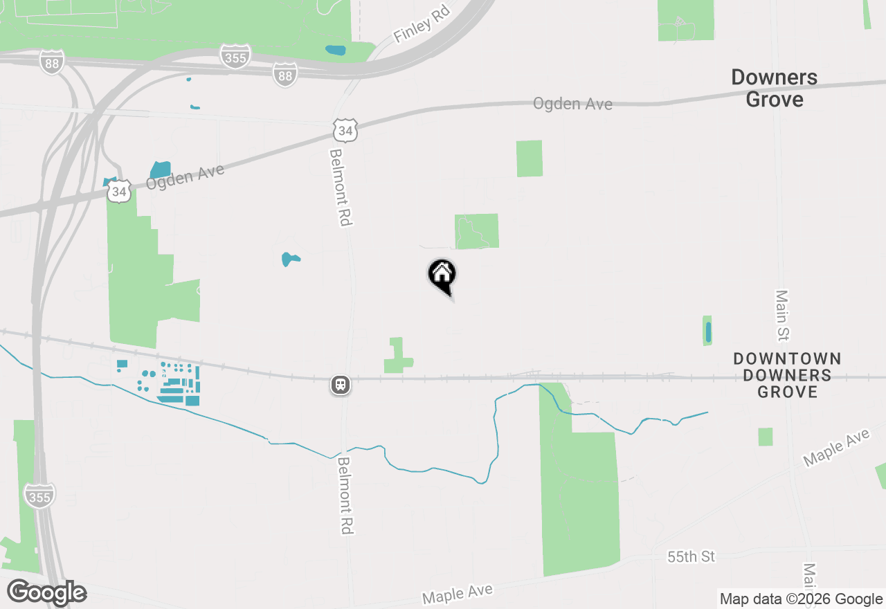 Map of 4812 Stonewall Avenue, Downers Grove, IL 60515