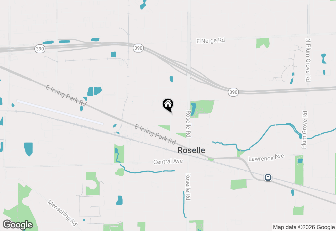 Map of 104 W Granville Avenue, Roselle, IL 60172