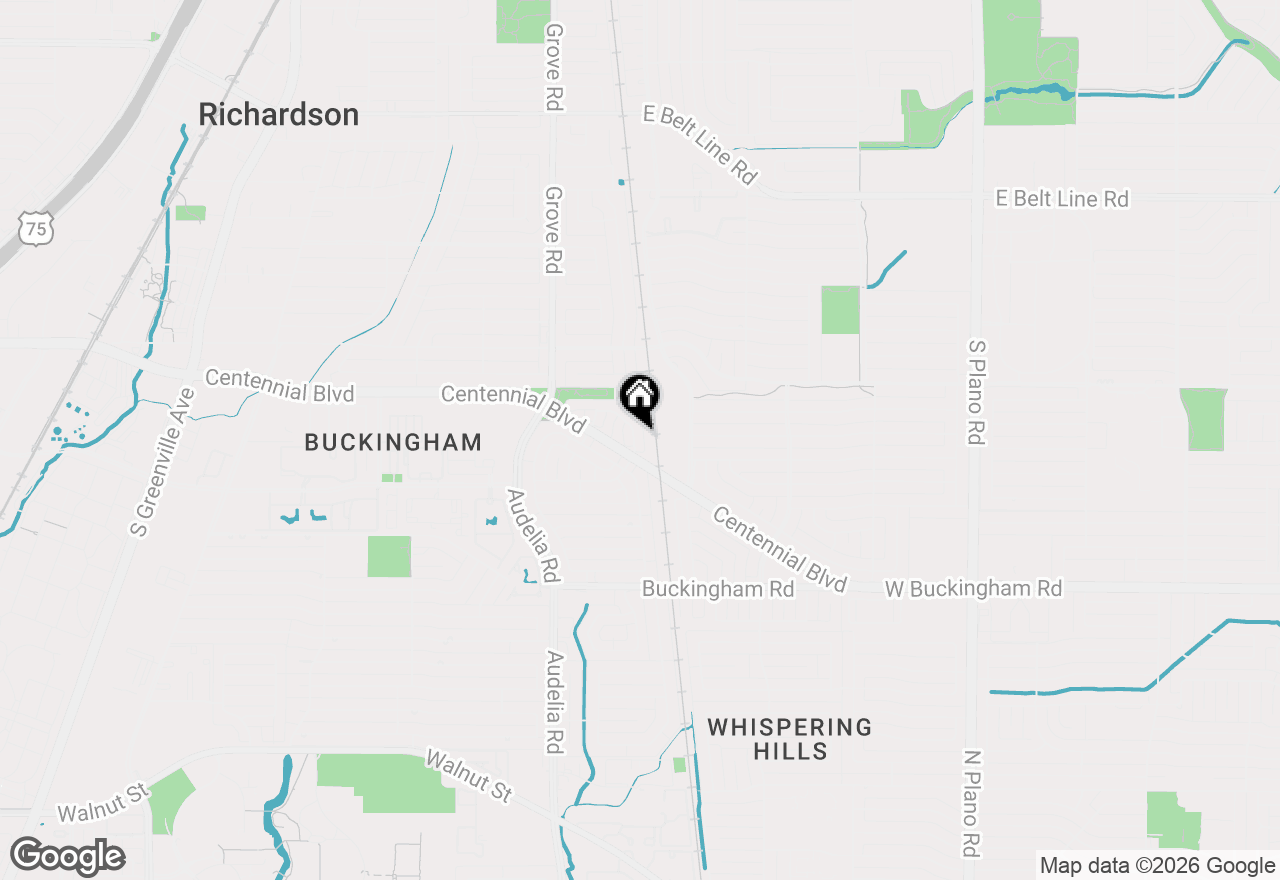 Map of 813 Woodway Lane, Richardson, TX 75081