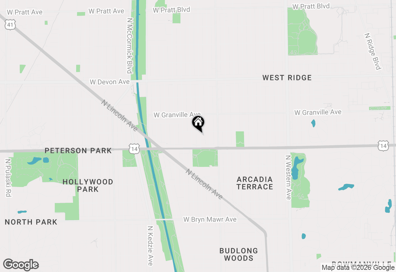 Map of 6046 N Francisco Avenue #2W, Chicago, IL 60659