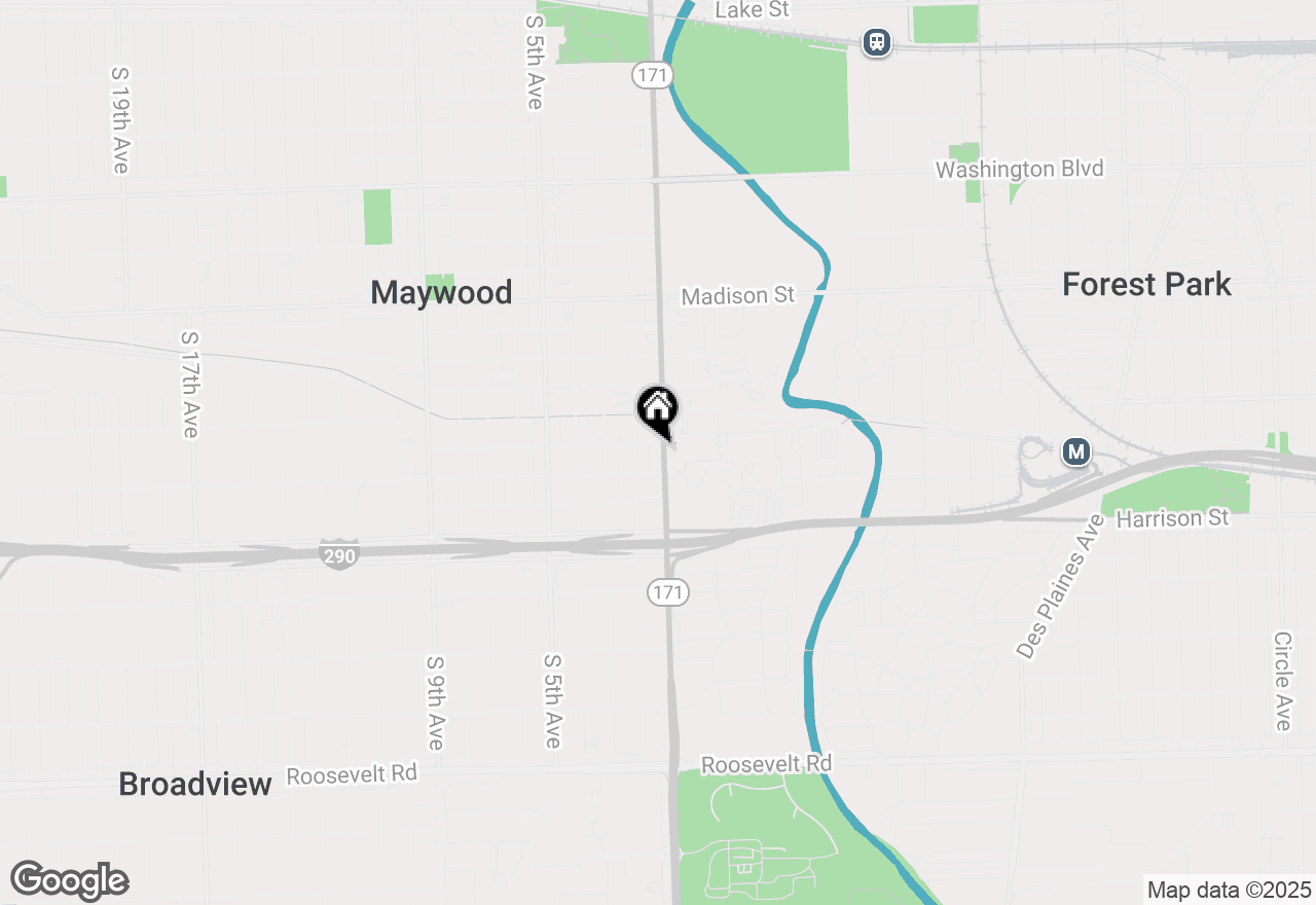 Map of 1500 S 1st Avenue, Maywood, IL 60153