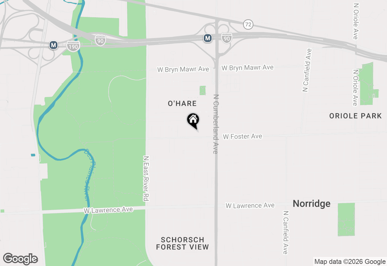 Map of 8540 W Foster Avenue #504, Norridge, IL 60706