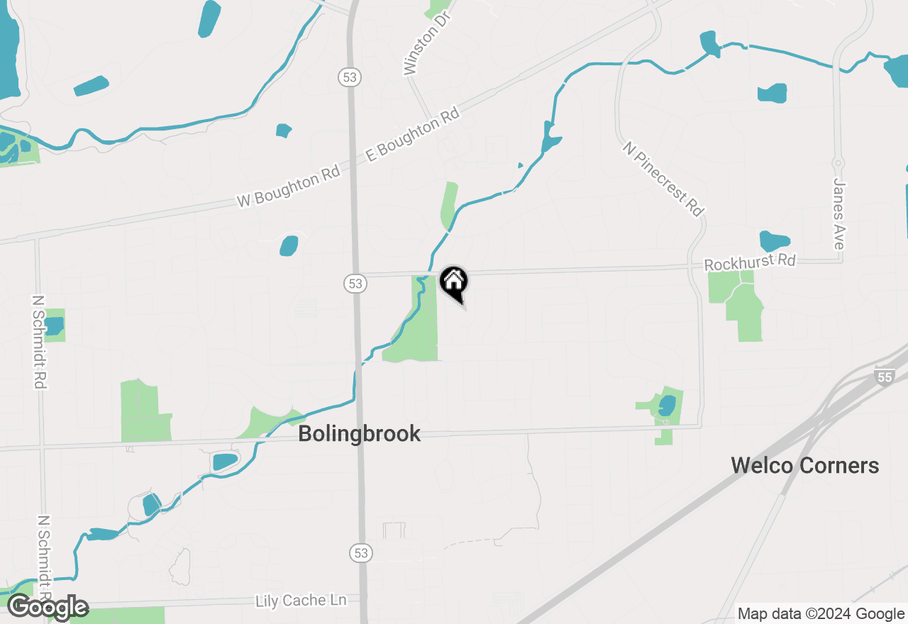 Map of 216 Malibu Court, Bolingbrook, IL 60440