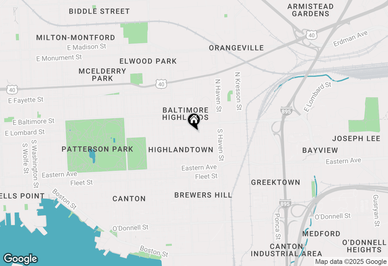Map of 3710 E Pratt, Baltimore, MD 21224