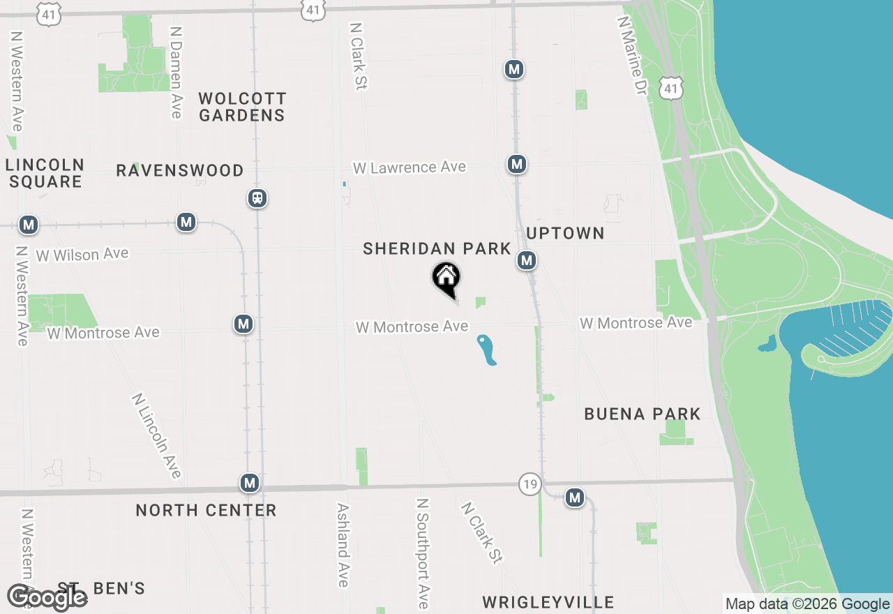 Map of 4428 N Malden Street #3N, Chicago, IL 60640