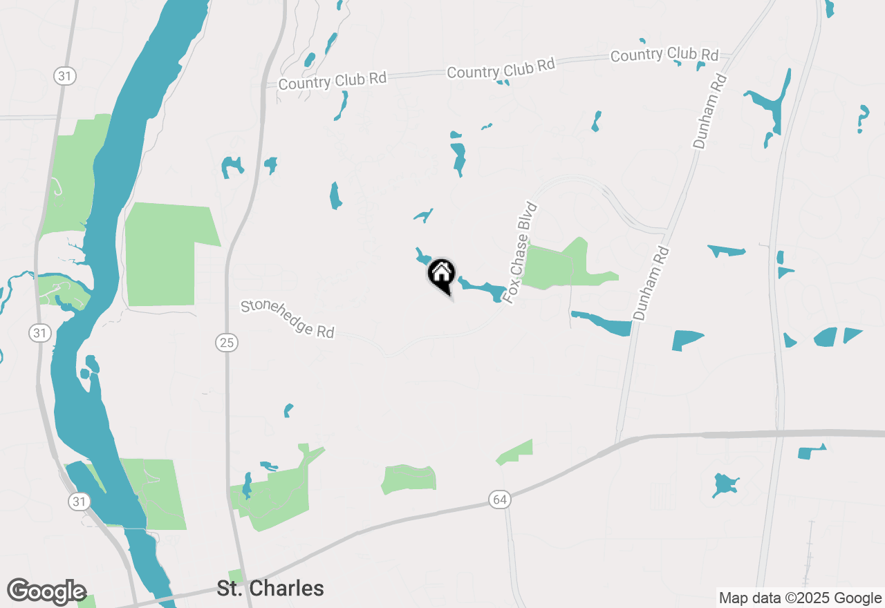 Map of 1105 Thoroughbred Circle, St. Charles, IL 60174