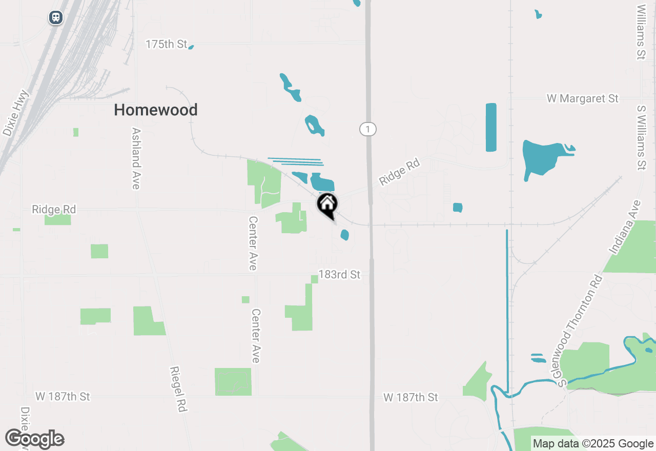 Map of 18205 Hart Drive #2B, Homewood, IL 60430