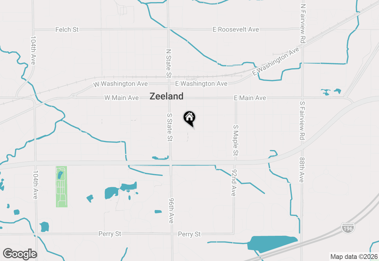 Map of 107 E Lincoln Avenue, Zeeland, MI 49464