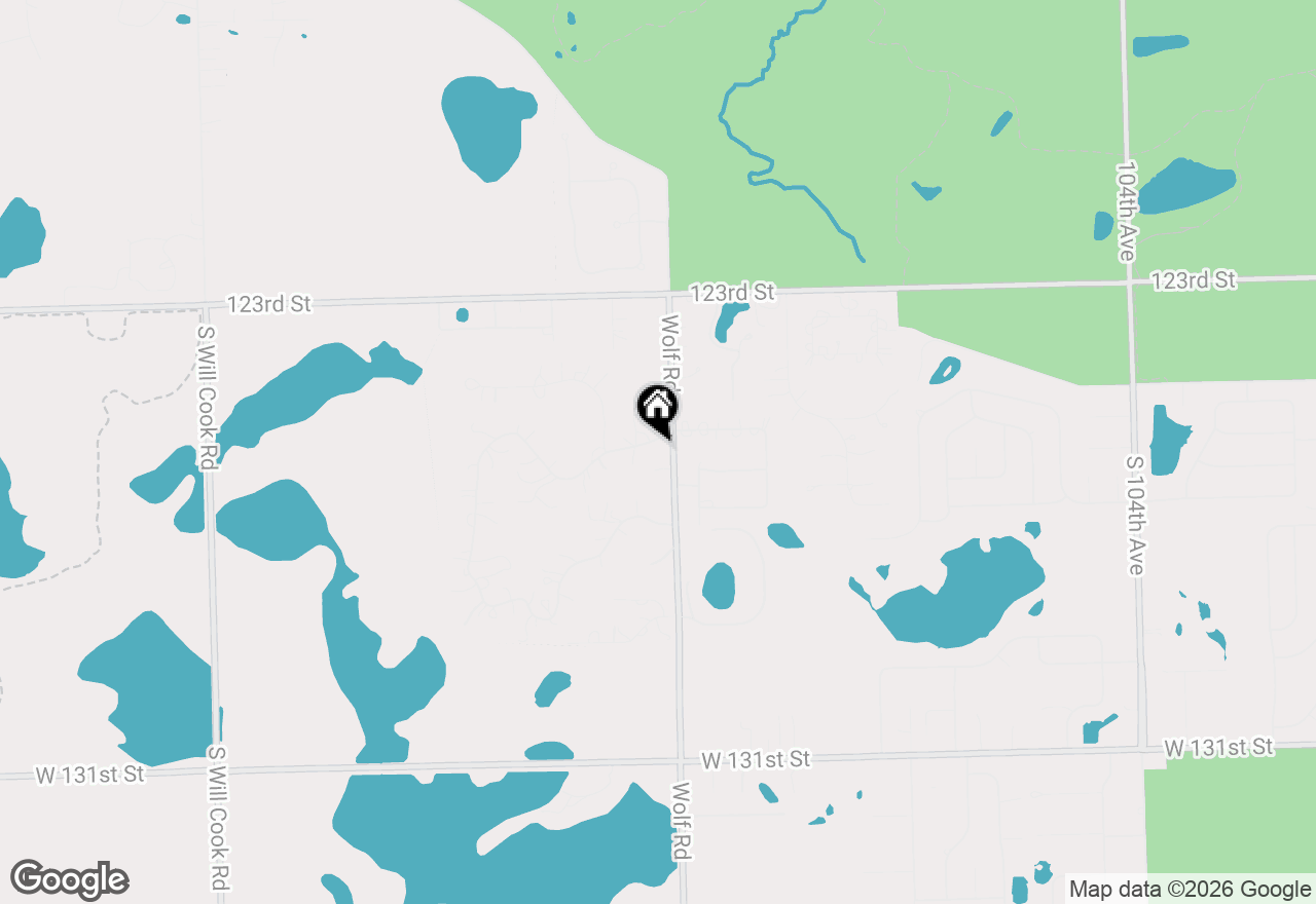 Map of 3 Old Creek Road, Palos Park, IL 60464
