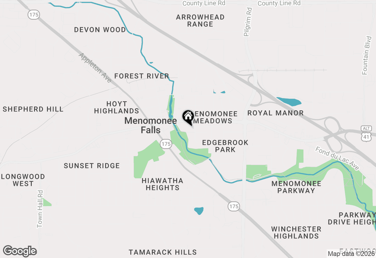 Map of N88W16270 Park Blvd, Menomonee Falls, WI 53051