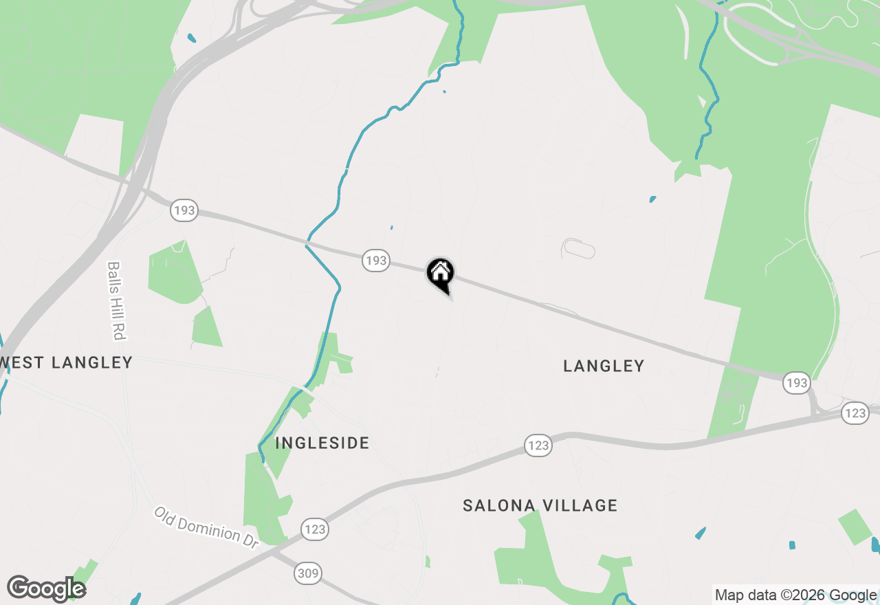 Map of 1008 Pine Hill Road, Mclean, VA 22101