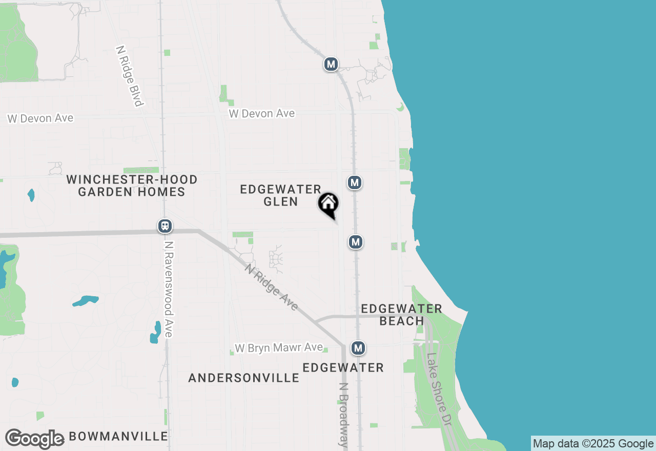 Map of 1224 W Elmdale Avenue #2W, Chicago, IL 60660