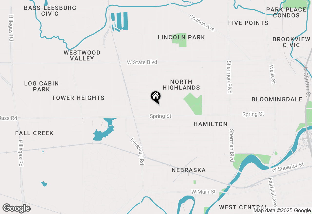Map of 1630 Hinton Drive, Fort Wayne, IN 46808