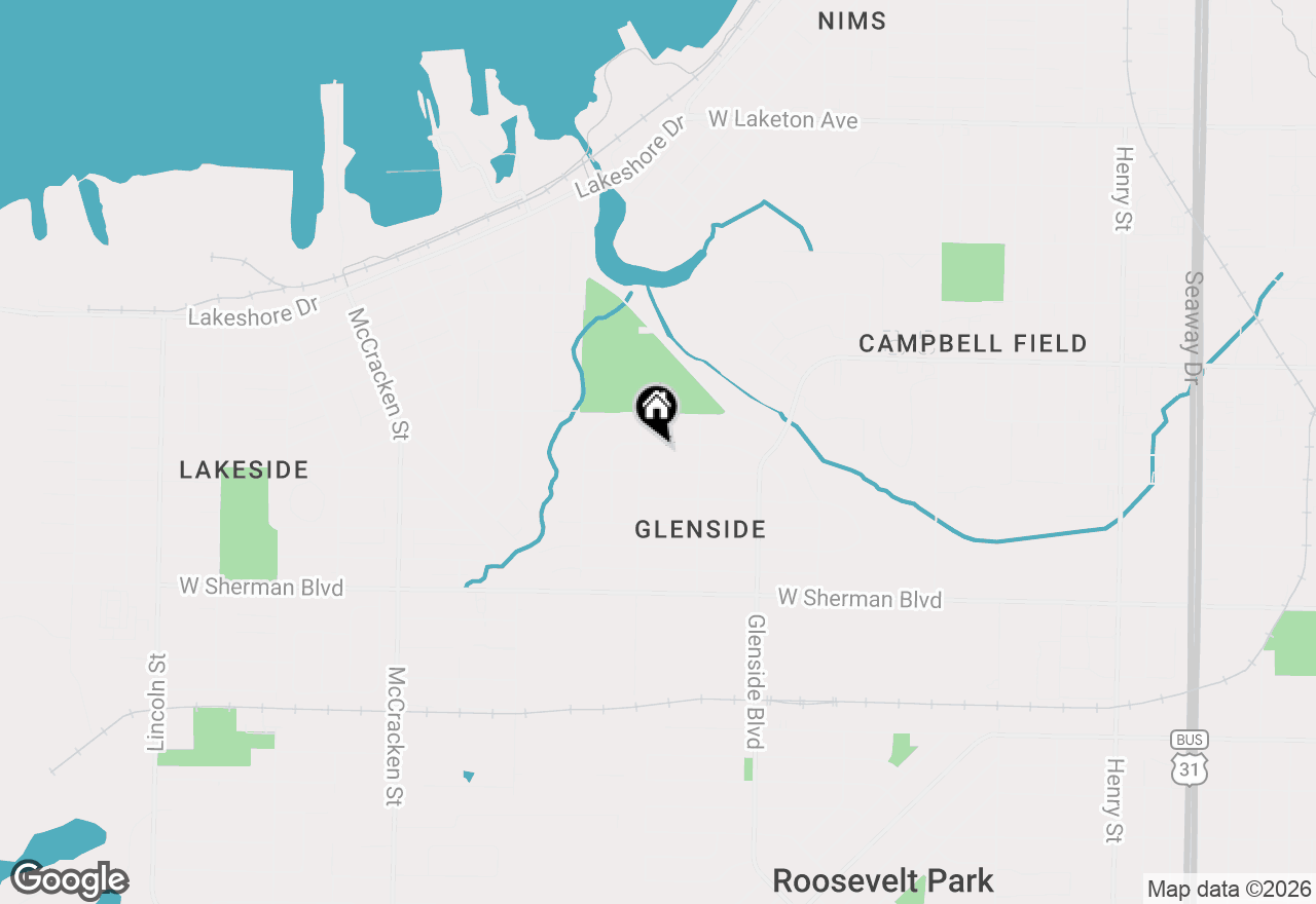 Map of 1575 Ridge Avenue, Muskegon, MI 49441
