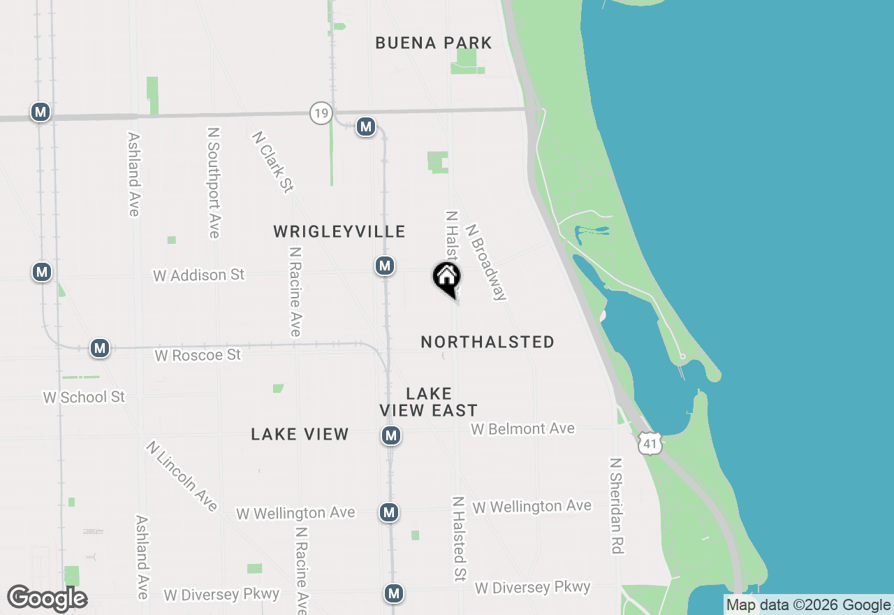 Map of 800 W Cornelia Street #408, Chicago, IL 60657