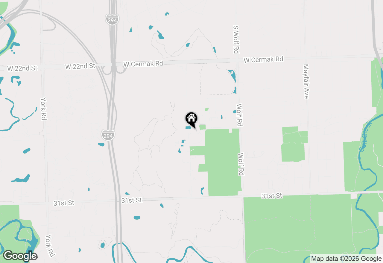 Map of 11458 Ashley Woods Drive, Westchester, IL 60154