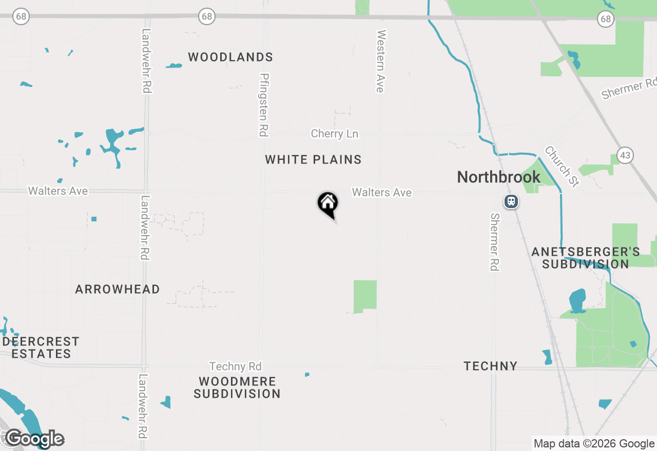 Map of 2536 Oak Avenue, Northbrook, IL 60062