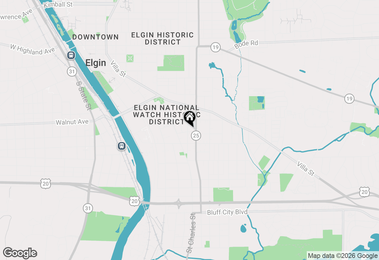 Map of 433 Arlington Avenue, Elgin, IL 60120