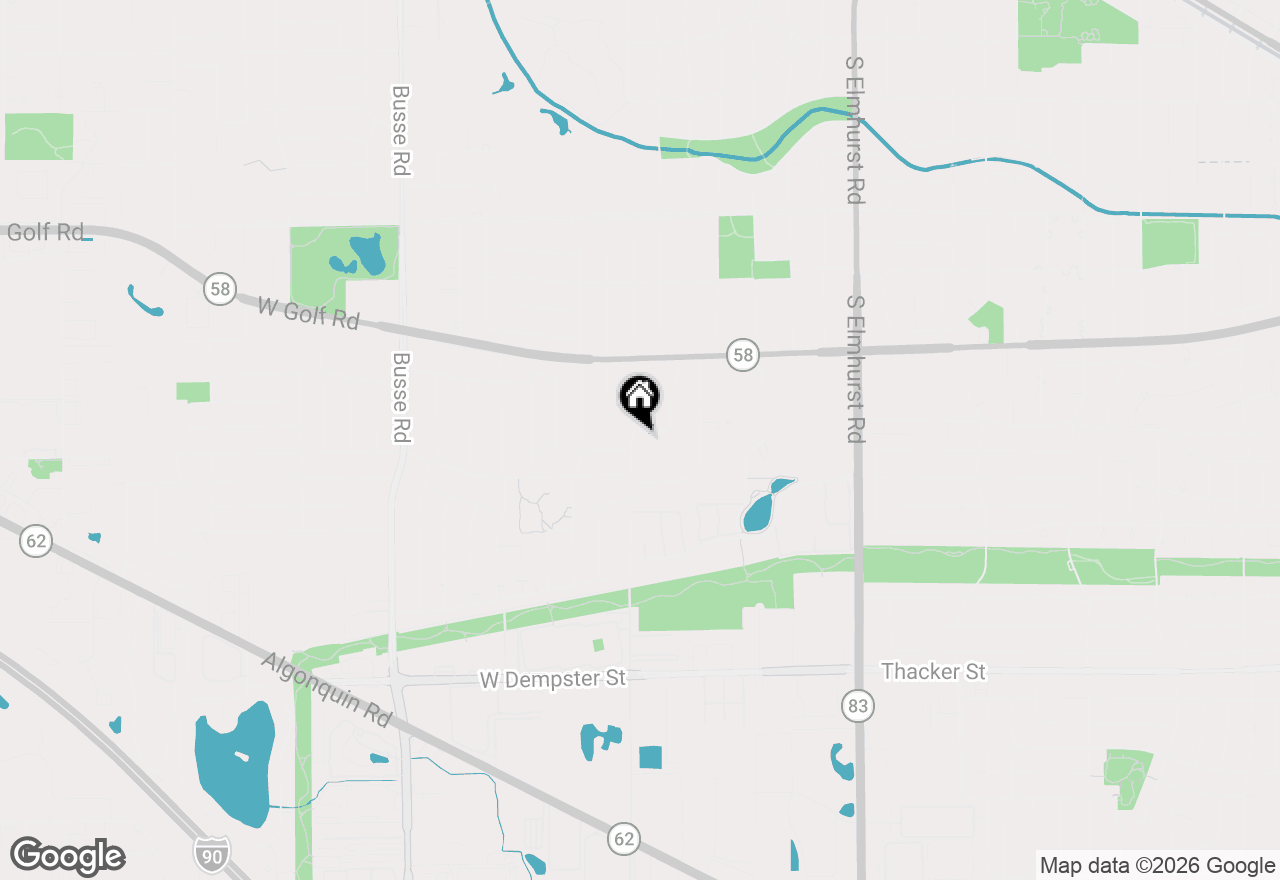 Map of 911 W Willow Lane, Mount Prospect, IL 60056