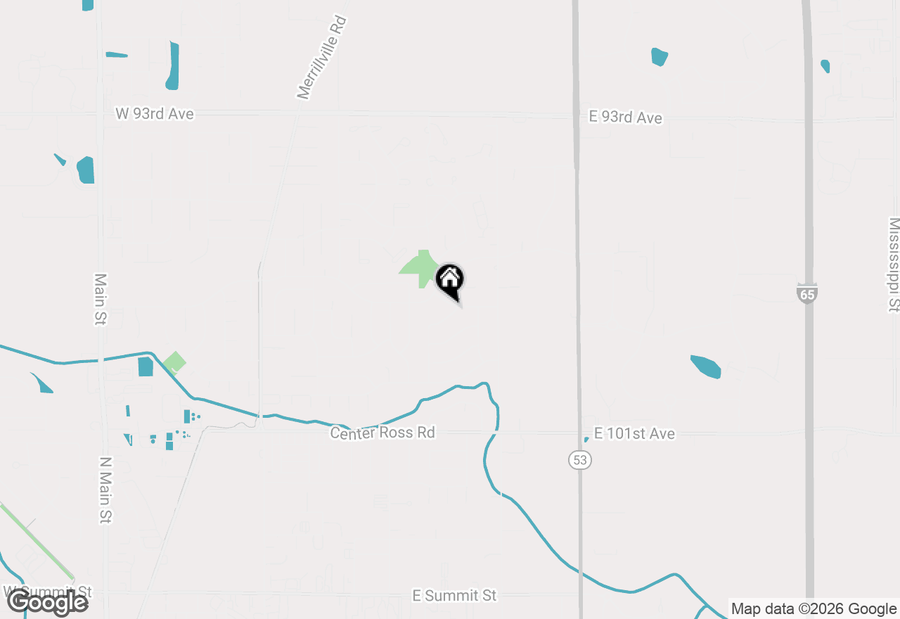 Map of 1270 97th Place, Crown Point, IN 46307