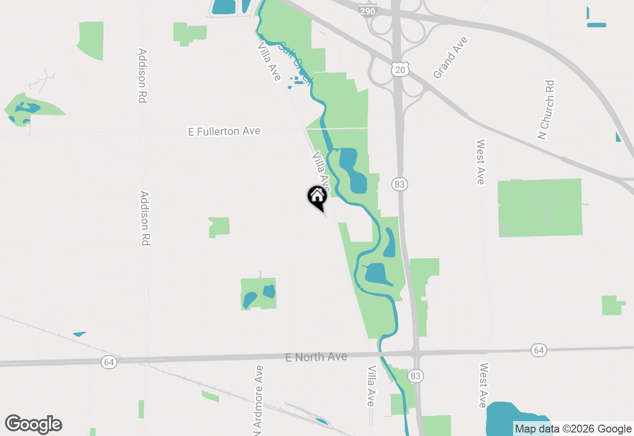 Map of 1044 S Ellsworth Avenue, Addison, IL 60101