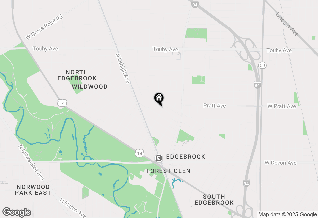 Map of 6814 N Dowagiac Avenue, Chicago, IL 60646