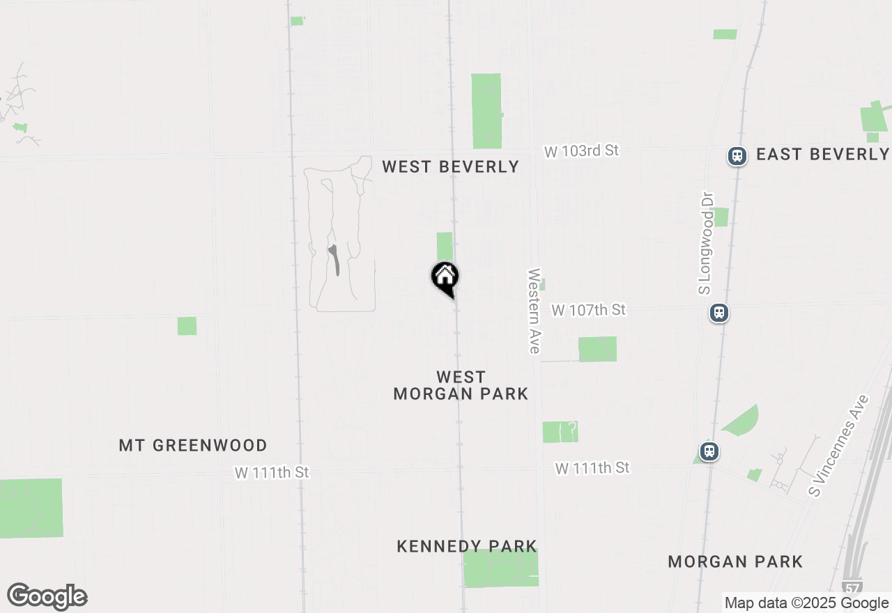 Map of 2612 W 107th Street, Chicago, IL 60655