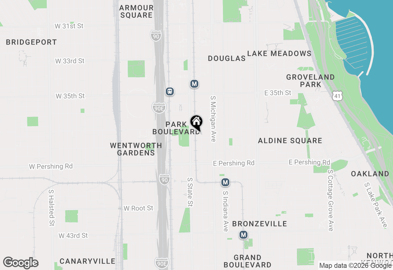 Map of 24 E 37th Place, Chicago, IL 60653