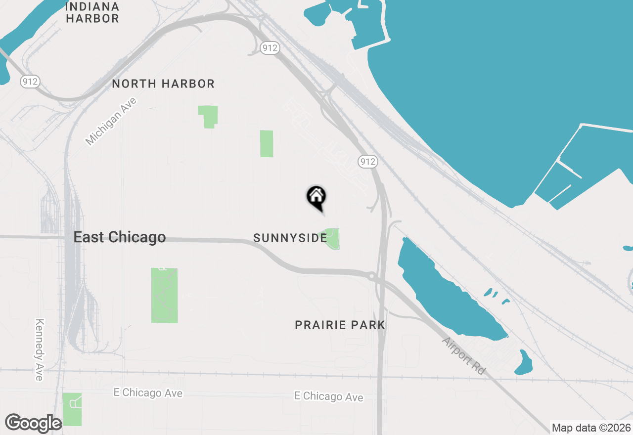 Map of 2802 E 140th Place, East Chicago, IN 46312