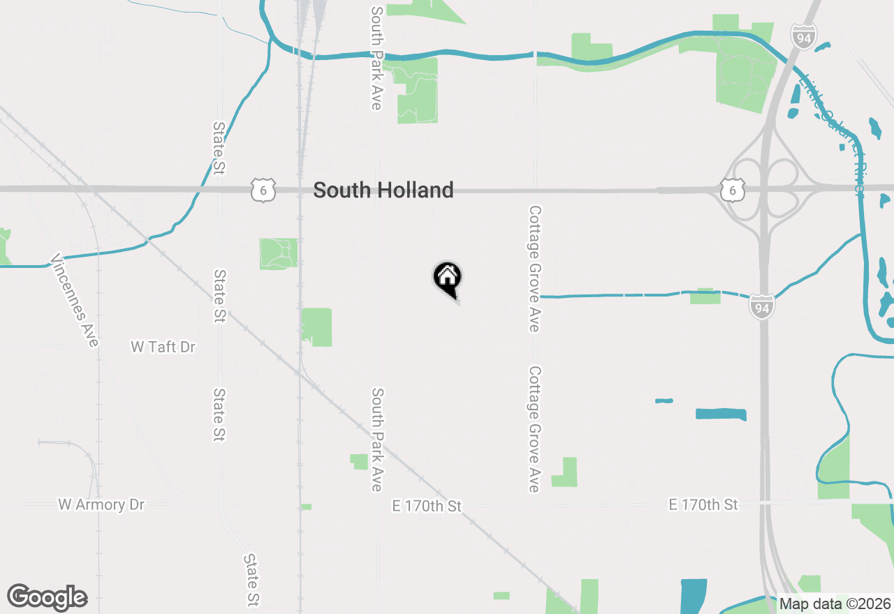 Map of 16426 Shirley Court, South Holland, IL 60473