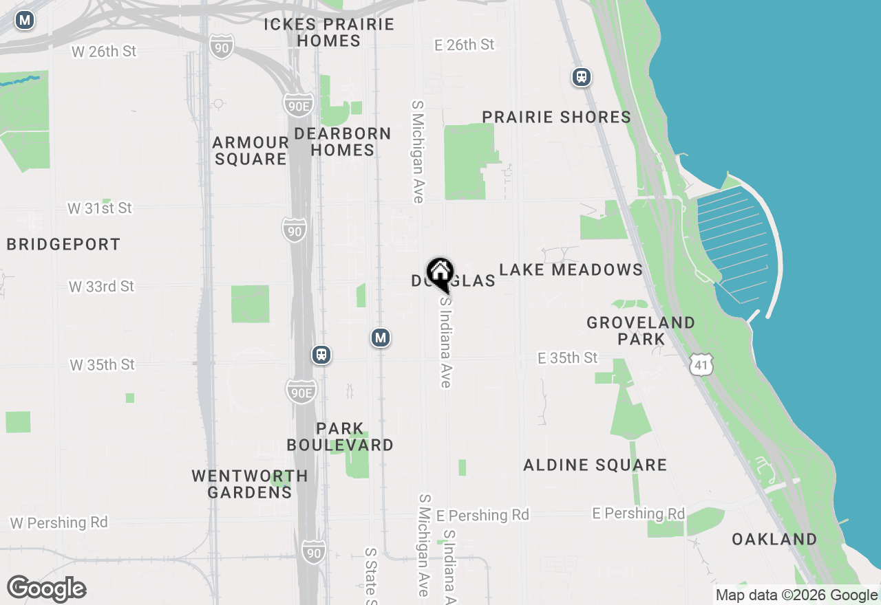 Map of 3330 S Indiana Avenue #2S, Chicago, IL 60616