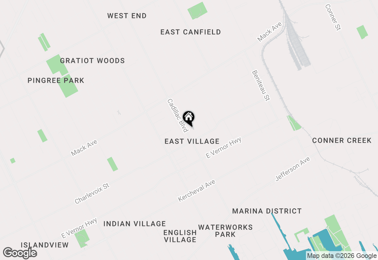 Map of 2986 Cadillac Boulevard, Detroit, MI 48214