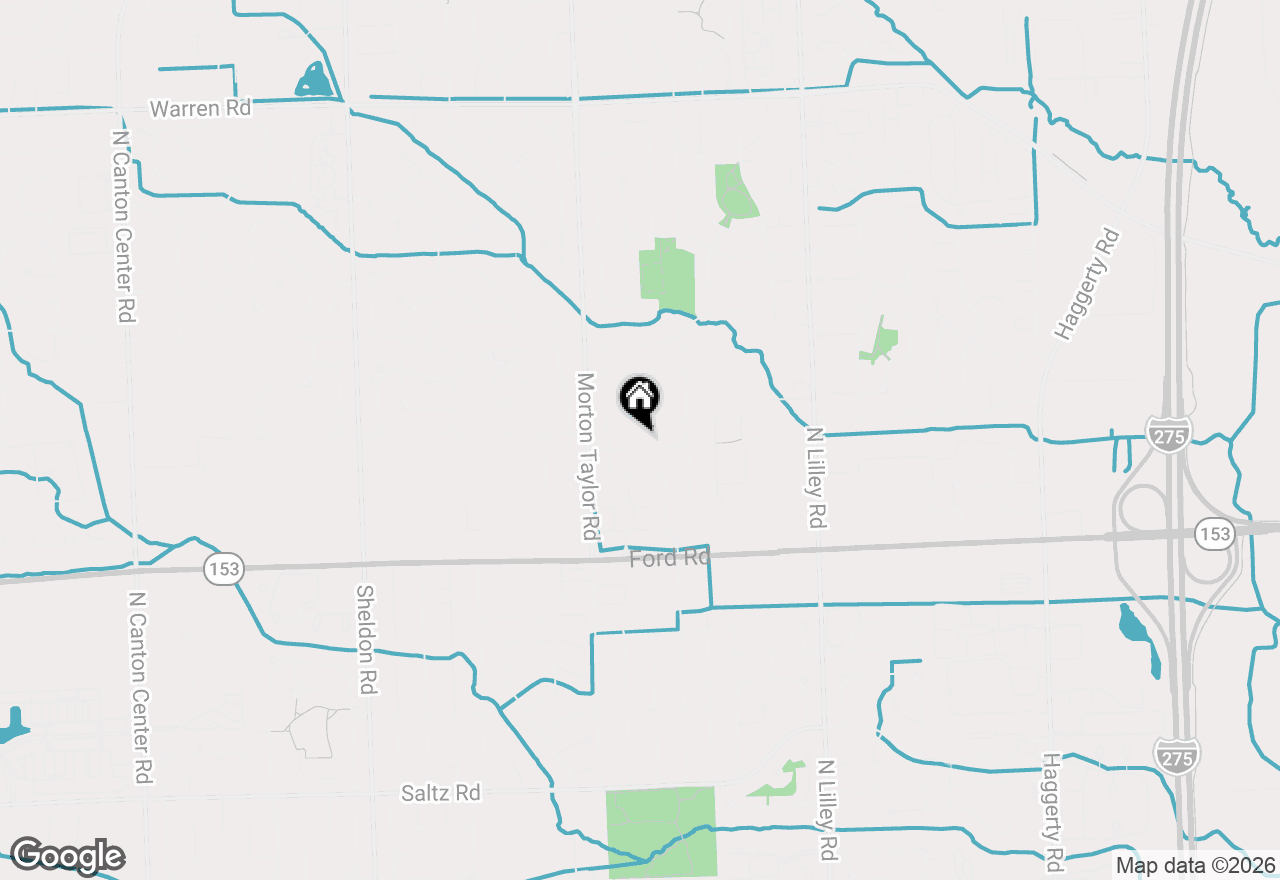 Map of 43106 Avon Road, Canton, MI 48187