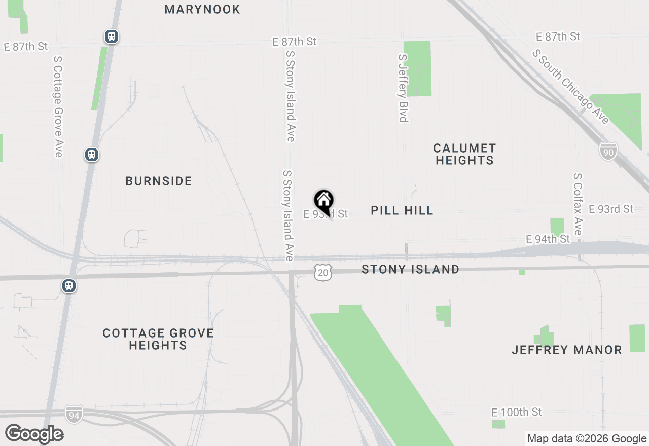 Map of 9315 S East End Avenue, Chicago, IL 60617