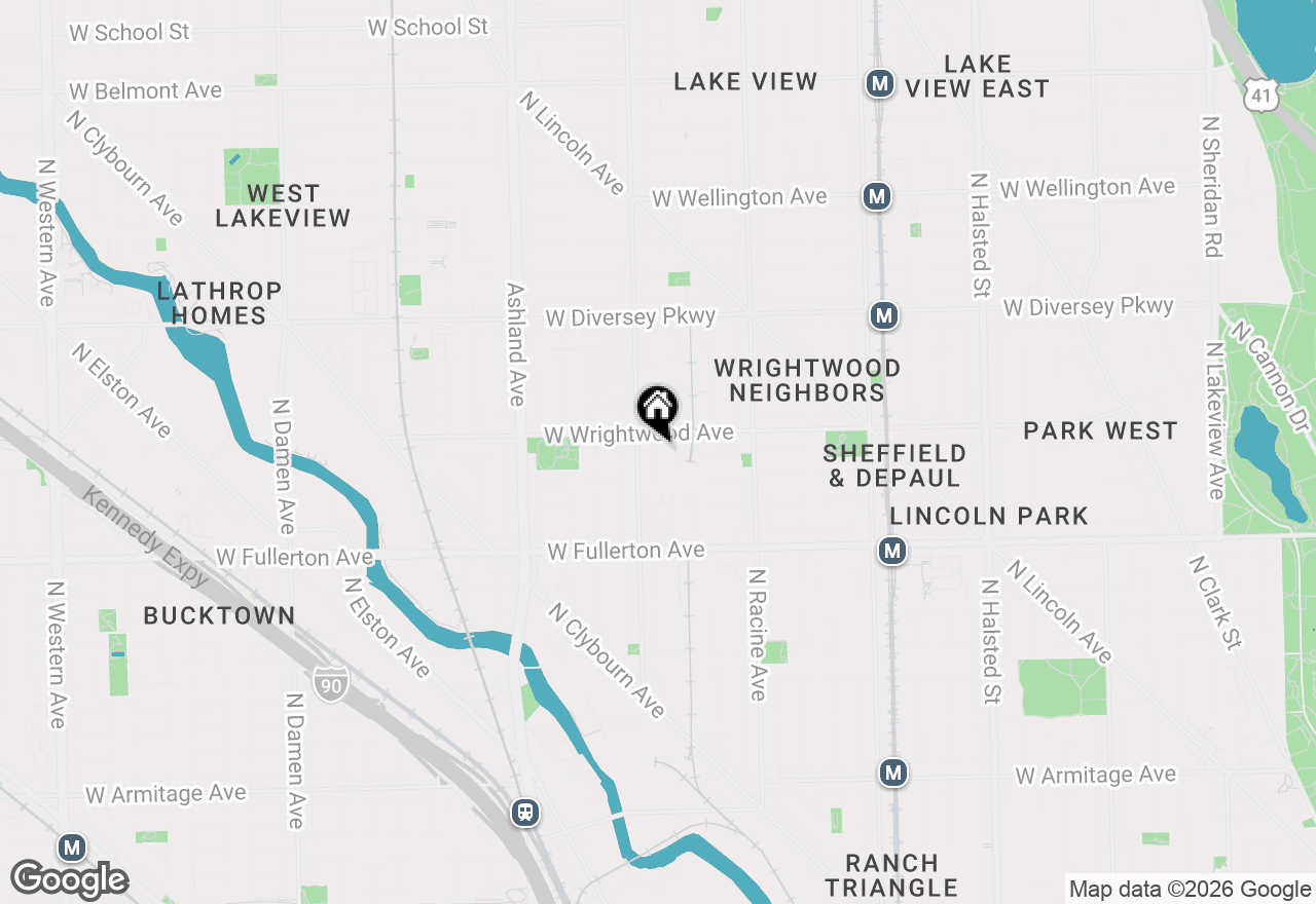Map of 2542 N Wayne Avenue, Chicago, IL 60614