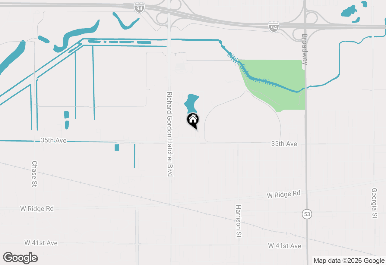 Map of 3442 Buchanan Street, Gary, IN 46408
