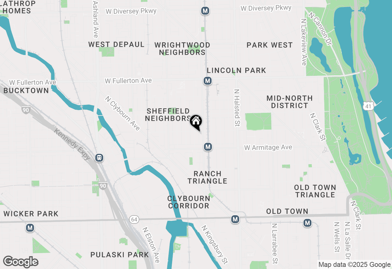 Map of 2051 N Kenmore Avenue #2, Chicago, IL 60614