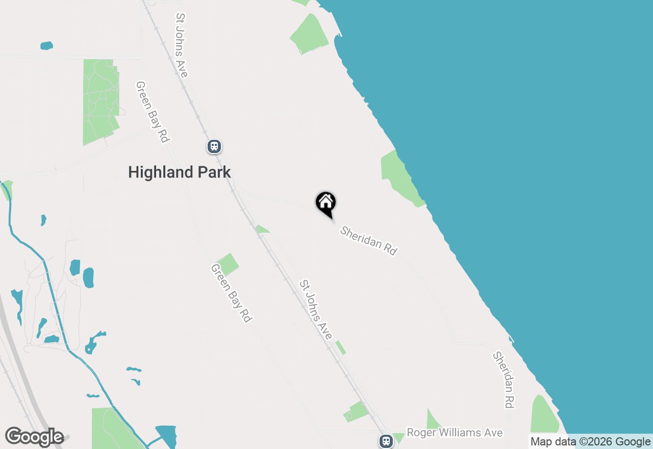 Map of 1448 Sheridan Road, Highland Park, IL 60035